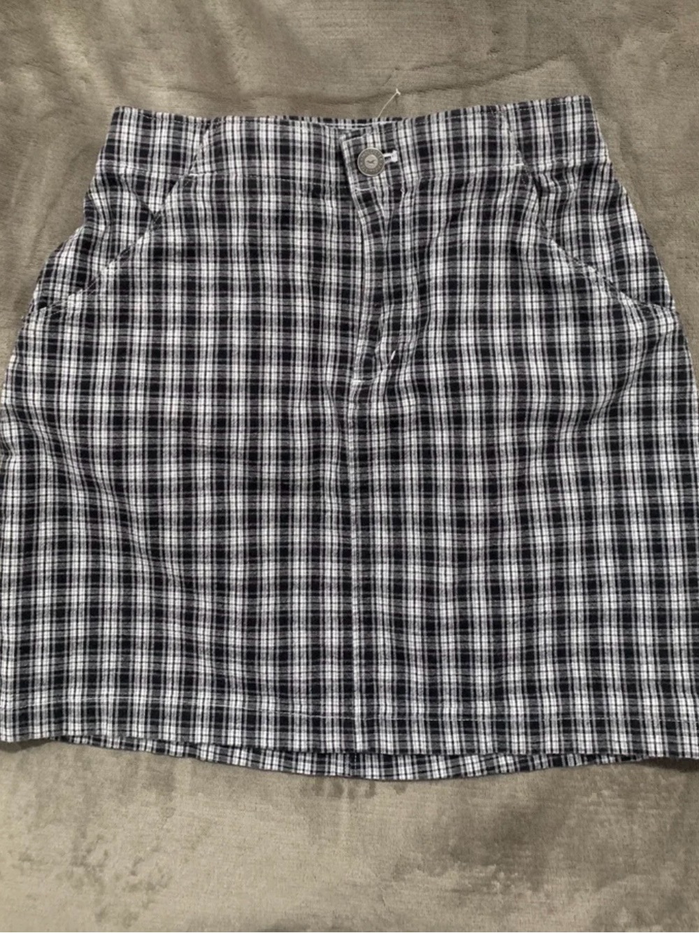 Hollister Ultra High Rise Plaid Mini Skirt size XS